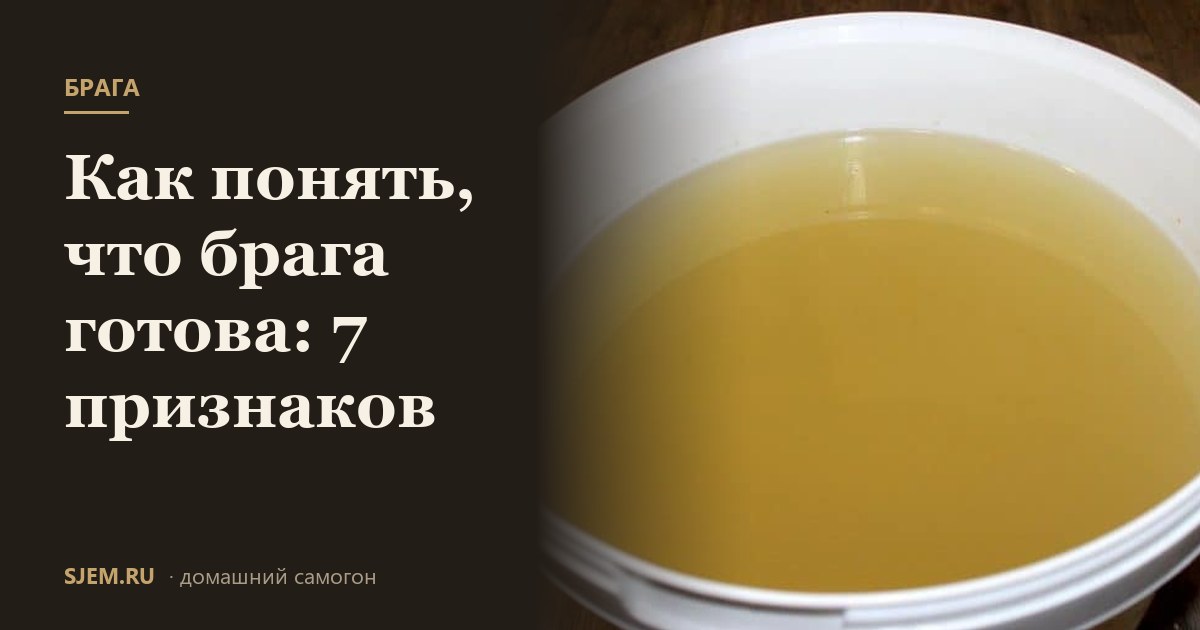 Как понять, что брага готова: 7 признаков